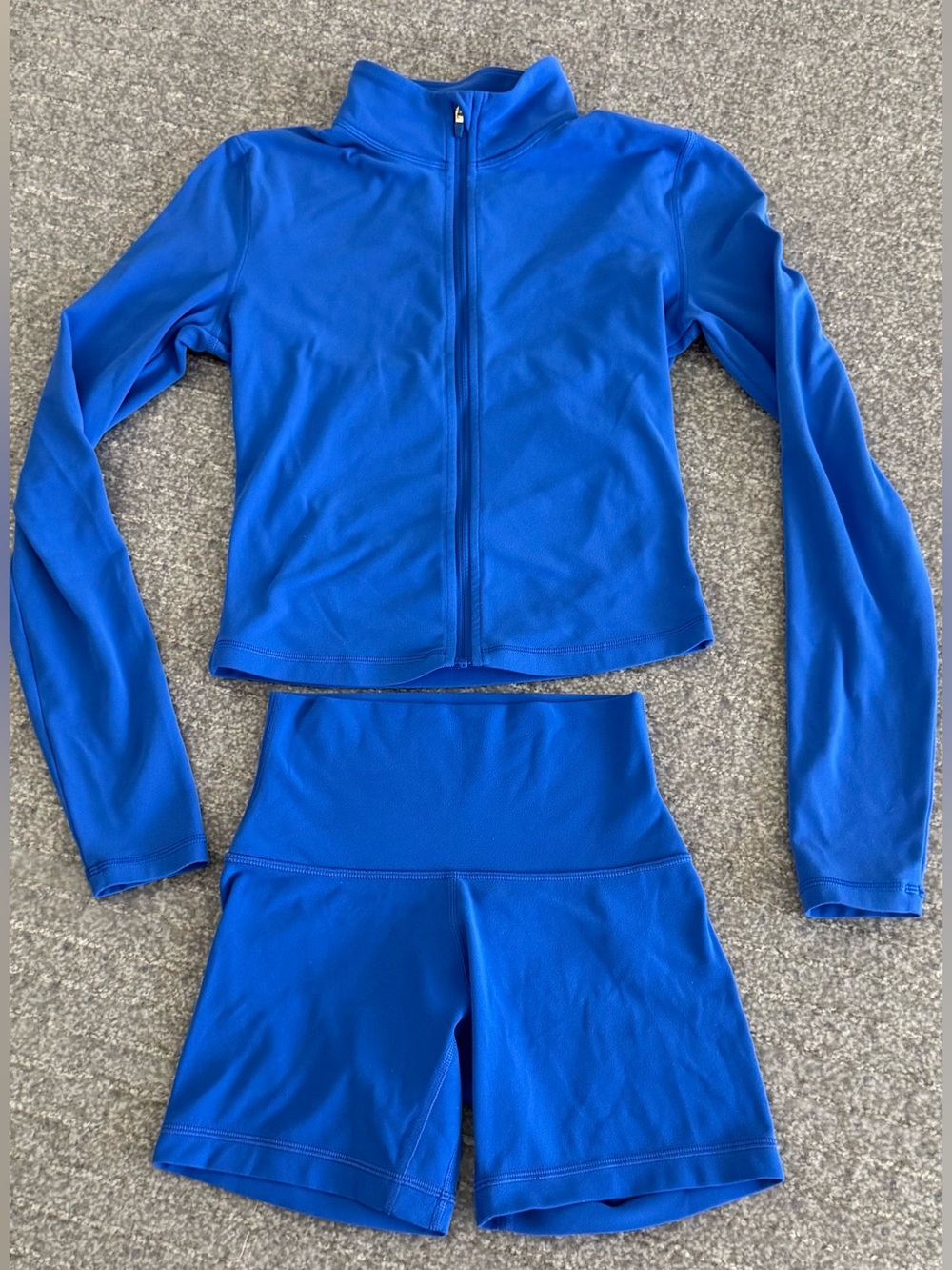 Aritzia Royal Blue Zip-Up Set, 2-Piece 00/xs
